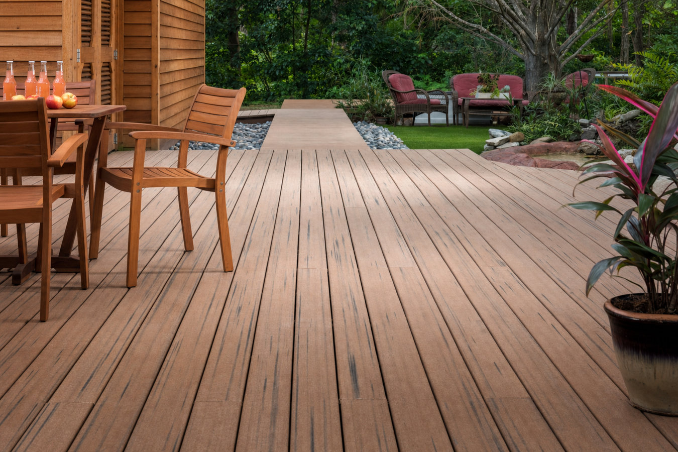 Composite deck installation